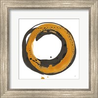 Framed 'Amber Enso II' border=