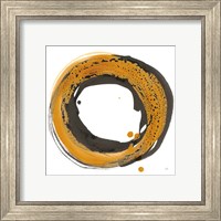 Framed 'Amber Enso I' border=