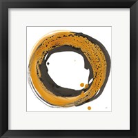 Framed 'Amber Enso I' border=