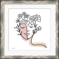 Framed 'Face of Spring II' border=