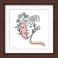 Framed 'Face of Spring II' border=