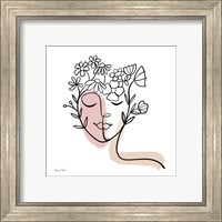 Framed 'Face of Spring II' border=