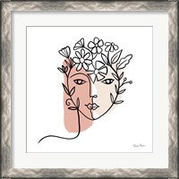 Framed 'Face of Spring I' border=