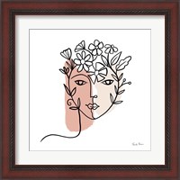 Framed 'Face of Spring I' border=