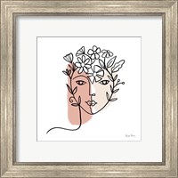 Framed 'Face of Spring I' border=