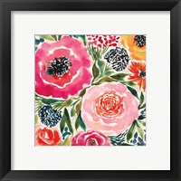 Framed 'Summer Petals III' border=