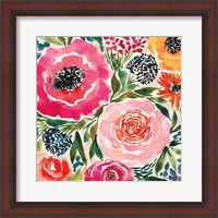 Framed 'Summer Petals III' border=