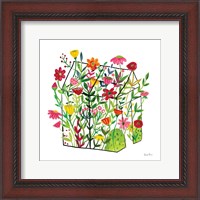 Framed 'Greenhouse Blooming IV' border=