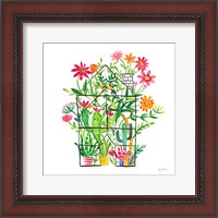 Framed 'Greenhouse Blooming III' border=