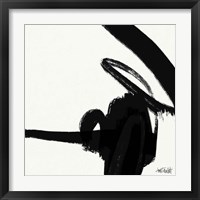 Framed 'Black and White Abstract II' border=