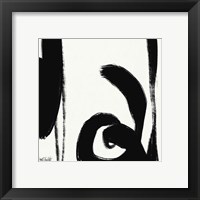Framed 'Black and White Abstract IV' border=