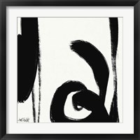 Framed 'Black and White Abstract IV' border=