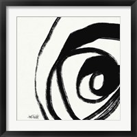 Framed 'Black and White Abstract III' border=