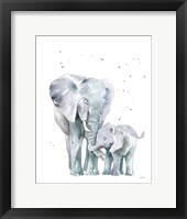 Framed Mama Elephant