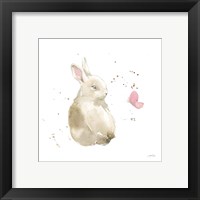 Framed 'Dreaming Bunny II' border=