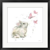 Framed 'Dreaming Bunny I' border=