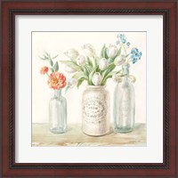 Framed 'Marmalade Flowers II' border=