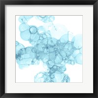 Framed Bubble Square Aqua III