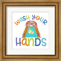 Framed 'Bathroom Gnomes II' border=