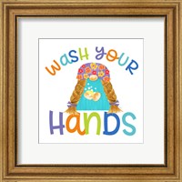 Framed 'Bathroom Gnomes II' border=