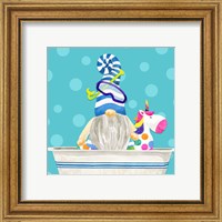 Framed 'Bathroom Gnomes VI' border=