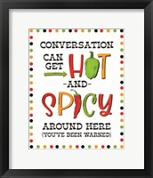 Hot & Spicy V Framed Print