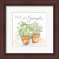 Framed 'Let it Grow II' border=