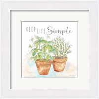 Framed 'Let it Grow II' border=