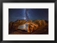 Framed Broken Arch Milky Way