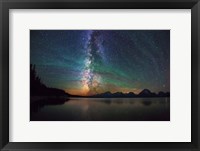 Framed Airglow Jackson Lake Tetons