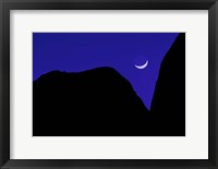 Framed Crescent Moon Twilight