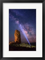 Framed Milky Way behind Chimney Rock