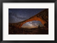 Framed Milky Way behind Owachomo Bridge lite