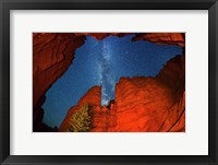 Framed Milky Way over Wall Street