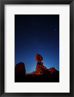 Framed Moonglow Behind balanced rock