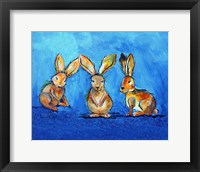 Framed Three Bunnies