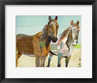 Framed Two Horses