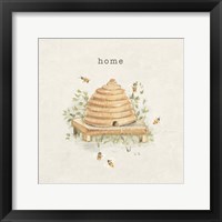 Garden Bees Framed Print