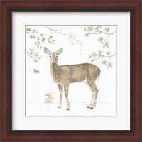 Framed 'Woodland Love V' border=