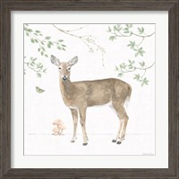 Framed 'Woodland Love V' border=