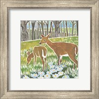 Framed 'Wild Woodland IV' border=