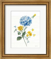 Framed 'Bees and Blooms Flowers III' border=