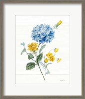 Framed 'Bees and Blooms Flowers III' border=