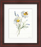 Framed 'Bees and Blooms Flowers II' border=