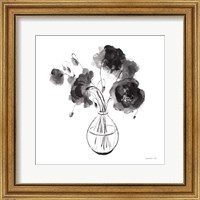 Framed 'Garden Cuttings II Black' border=