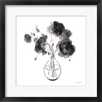 Framed 'Garden Cuttings II Black' border=