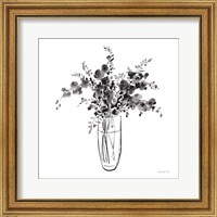 Framed 'Garden Cuttings I Black' border=