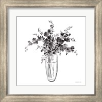 Framed 'Garden Cuttings I Black' border=