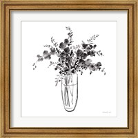 Framed 'Garden Cuttings I Black' border=