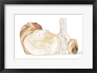 Neutral Vases I Shadow Framed Print